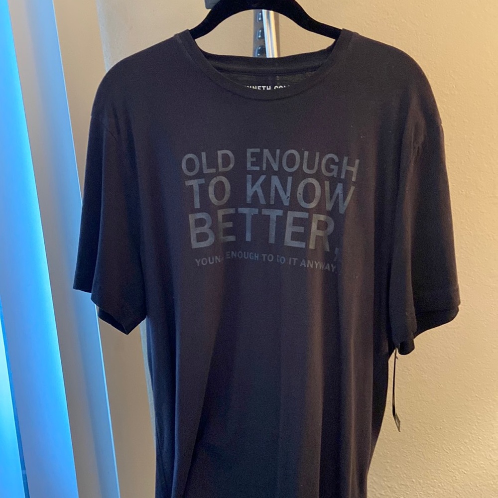 New with TAGS, Grey Kenneth Cole T-Shirt